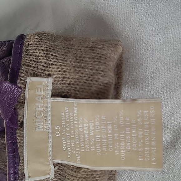 Lthr Gloves - cashmere/wool lining - Picture 8 of 9